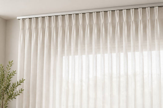 Double Pinch Pleat Sheer Curtains