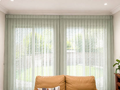 Evo Pleat Sheer Curtains