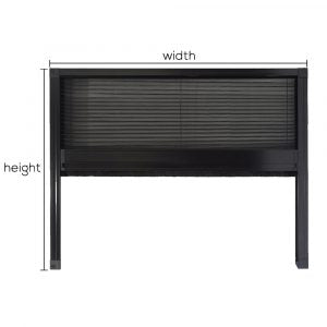 Slim C-Shape Vertical Retractable Flyscreen